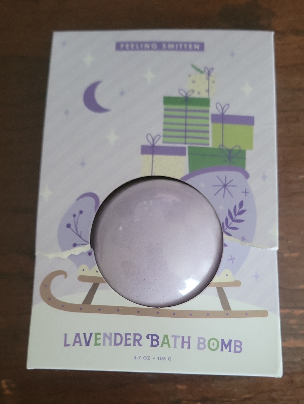 Feeling smitten lavender bath bomb
